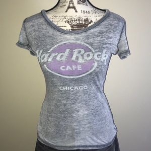 HARD ROCK CAFE BURNOUT TEE CHICAGO